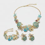 Turquoise Starfish Pearl Shell Jewelry Set (view 1)