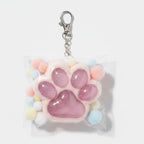 Squishy Paw Keychain - Icy Pink