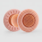 Dual-Sided Silicone Facial Cleansing Brush, Rose – Korean beauty tool (view 1)