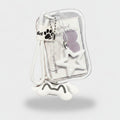 White Paw Star Bone Card Holder Keychain – novelty & toys (view 1)