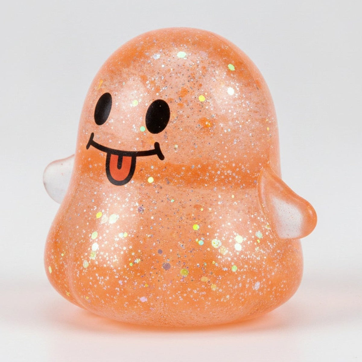 Grinning Ghost Squishy - Orange