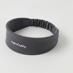 Ruched Stretchy Hair Wrap Headband - Gray – hair accessories (view 1)