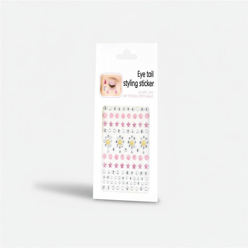 Pastel Gem Sticker Sheet Set - Flowers & Stars