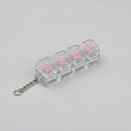Mini Mechanical Keyboard Keychain - Pink