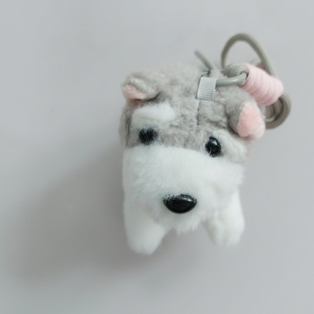 Cute Plush Schnauzer Dog Hair Tie – hair accessories (view 1)