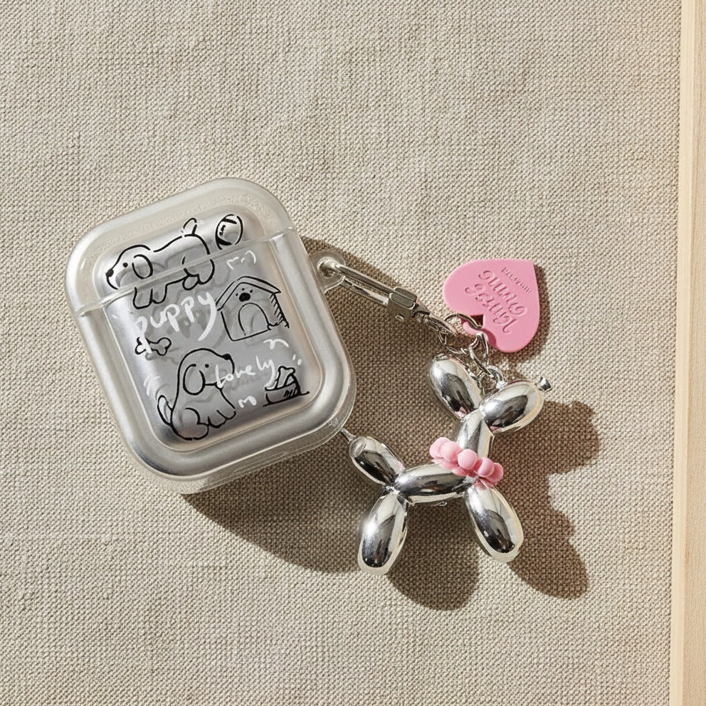 Balloon Pup Earbud Case Charm - Single Pup (for AirPods Pro 3)