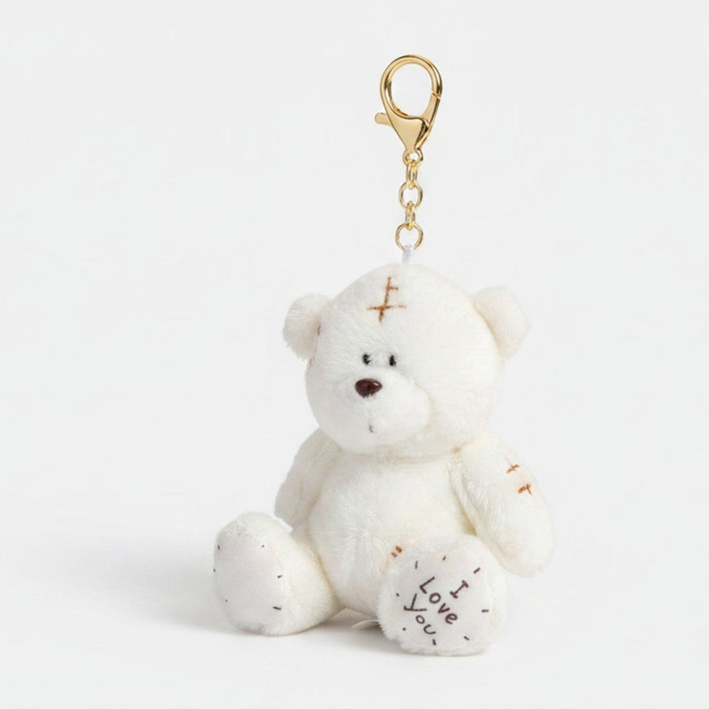 Patch Teddy Bear Plush Doll - White – novelty & toys (view 1)