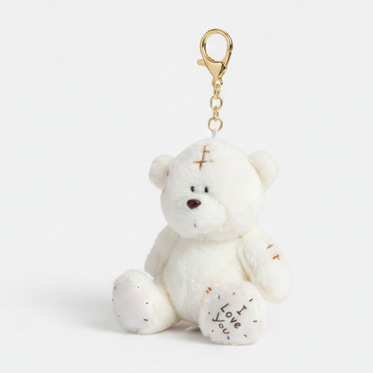 Patch Teddy Bear Plush Doll - White – novelty & toys (view 1)