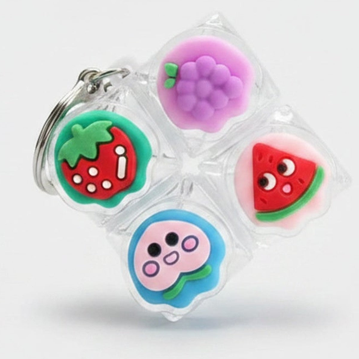 Tiny Fruit Keycap Charm Keychain
