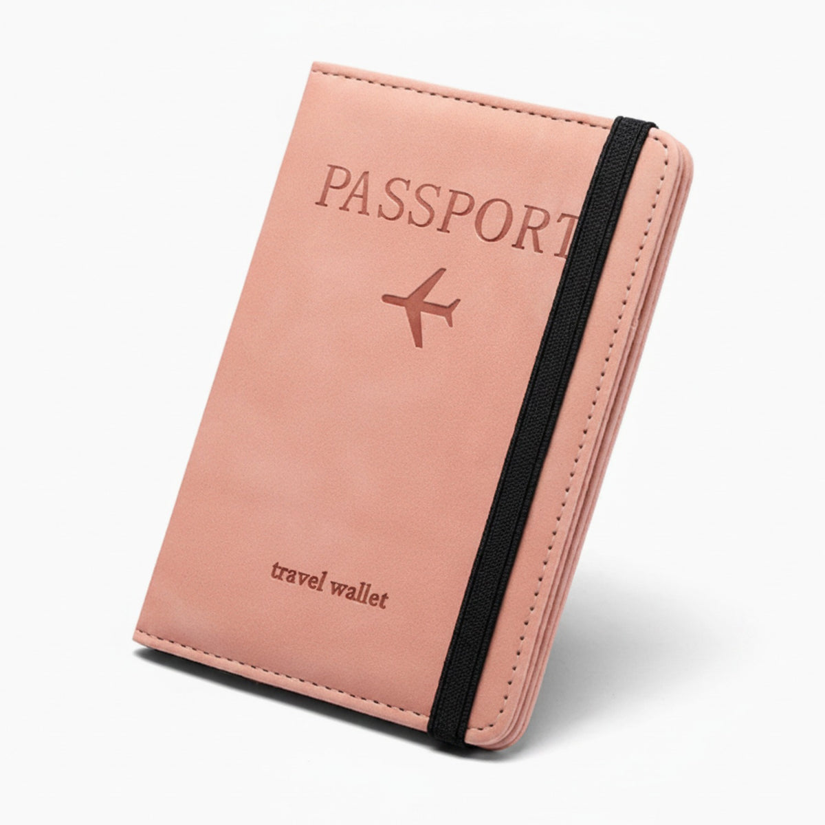 Passport Travel Wallet Blush Pink Elastic Band – bags & wallets (view 1)