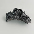 Black Textured Lace Hair Claw Clip – hair accessories (view 1)