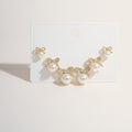 Elegant Pearl Bow Stud & Crawler Earring Set – jewelry (view 1)