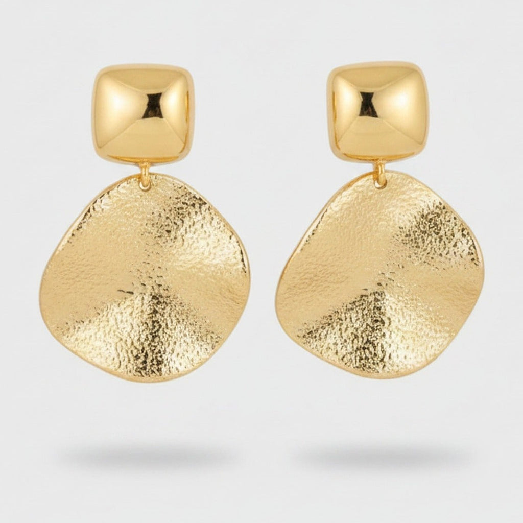 Chunky Textured Ball Drop Earrings - Jianyou Accessories 2 – jewelry (view 1)