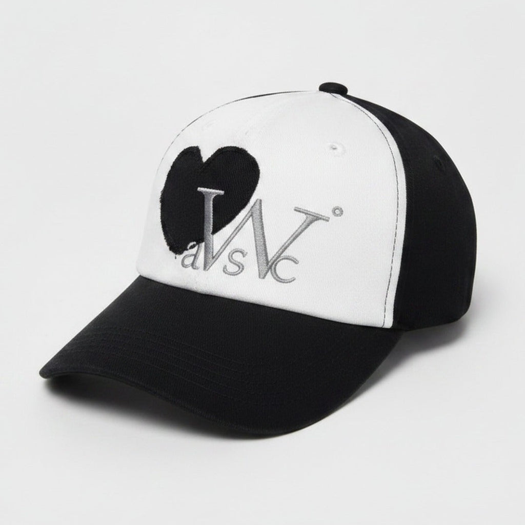 Heart Baseball Cap - Black – apparel accessories (view 1)