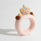 Teddy Bear Plush Hair Ring With Charm Details – hair accessories (view 1)