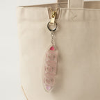 Heart Keycap Light-Up Keychain - Pink