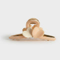 Peach Heart-Shaped Hair Claw Clip – hair accessories (view 1)