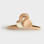 Peach Heart-Shaped Hair Claw Clip – hair accessories (view 1)