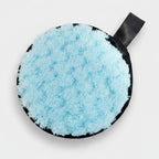 Light Blue Fluffy Makeup Remover Pads With Strap – Korean beauty tool (view 1)