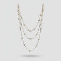 Layered Pearl & Star Necklace - Gold
