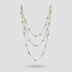Layered Pearl & Star Necklace - Gold