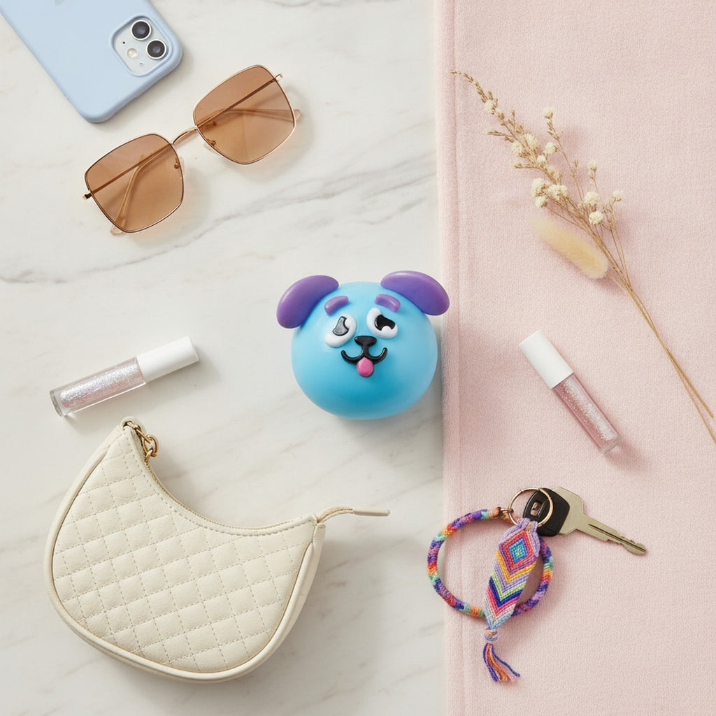 Mood Change Squishy Ball Plush Blue
