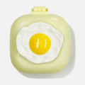 Fried Egg Compact Mirror & Folding Hair Brush - Yellow – Korean beauty tool