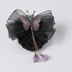 Butterfly Mesh Hair Claw Clip - Purple