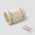 Canvas Cosmetic Bag With Ribbon Tie - Cream White – bags & wallets (view 1)