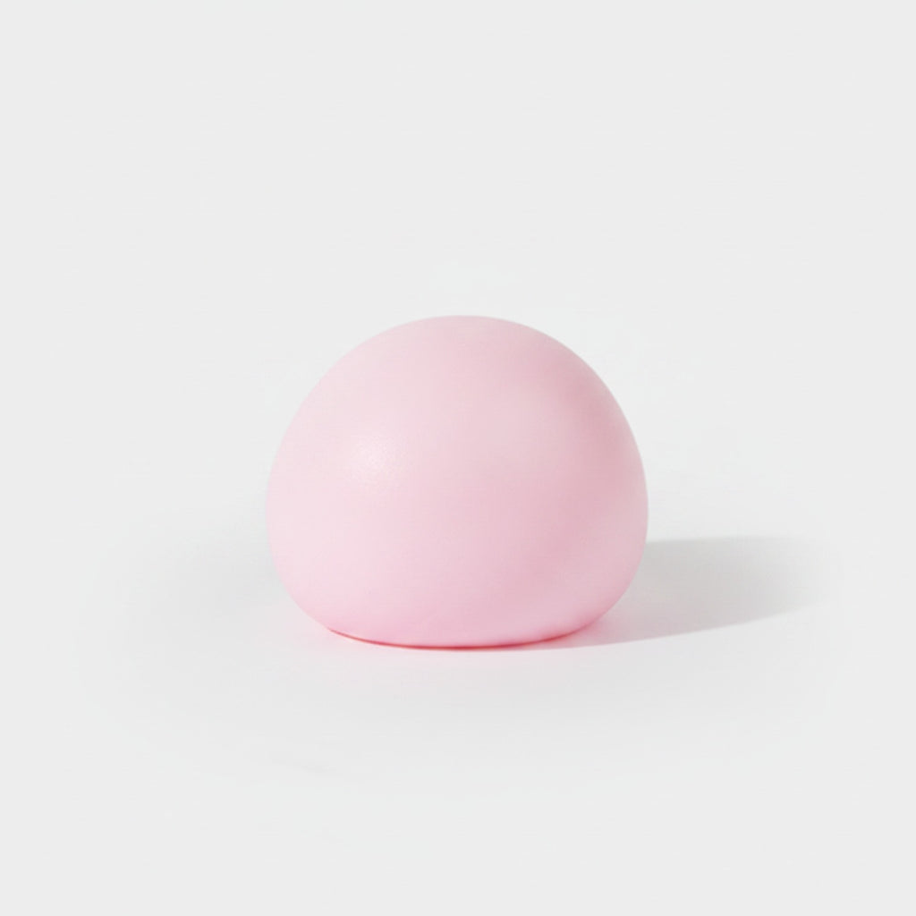 Squishy Cheese Ball Plush Pink