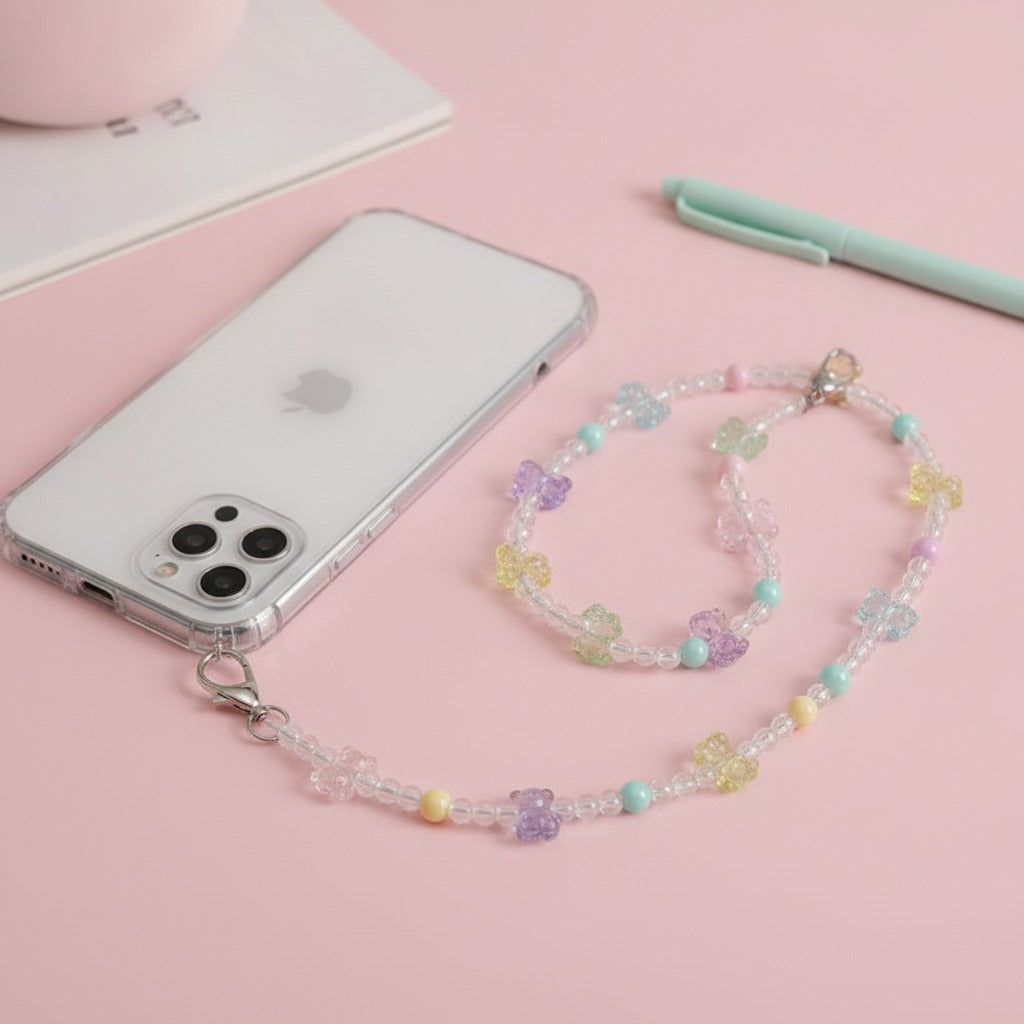 Candy Bear Beaded Keychain - Rainbow Bears