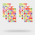 Colorful Heart Star Circle Sticker Sheets – stationery (view 1)