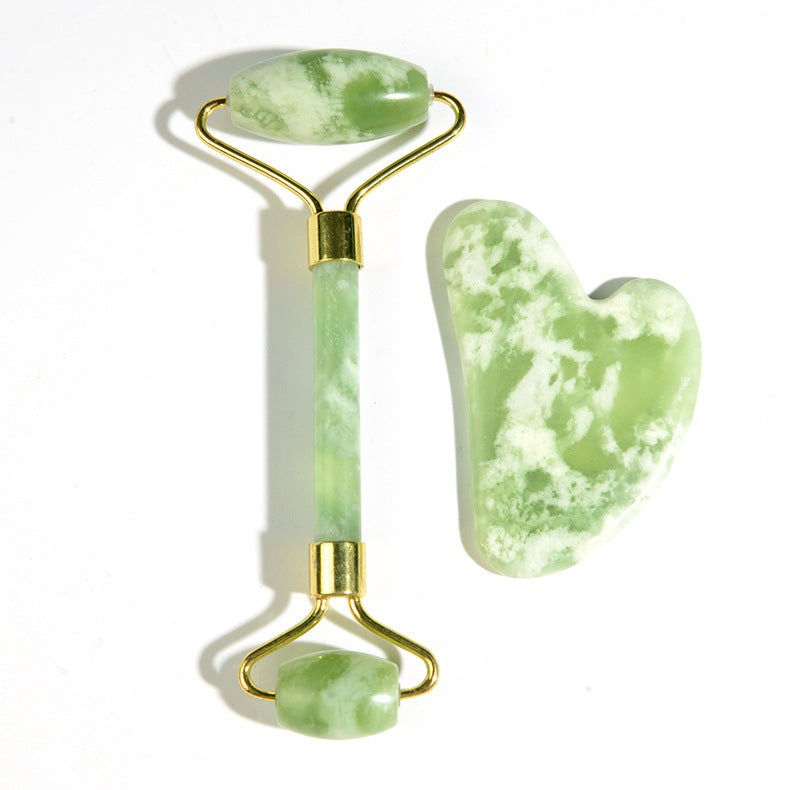 Natural jade beauty containers - Emerald