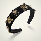 Embellished Bee and Floral Headband – hair accessories (view 1)