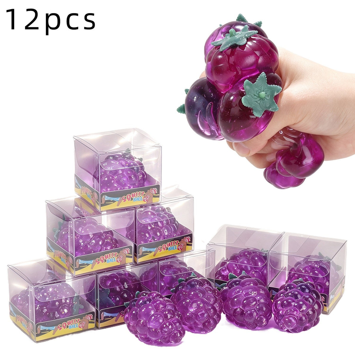 Purple Grape Maltose Squishy Toy