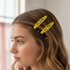 Minimalist BB Hair Clip Set Yellow