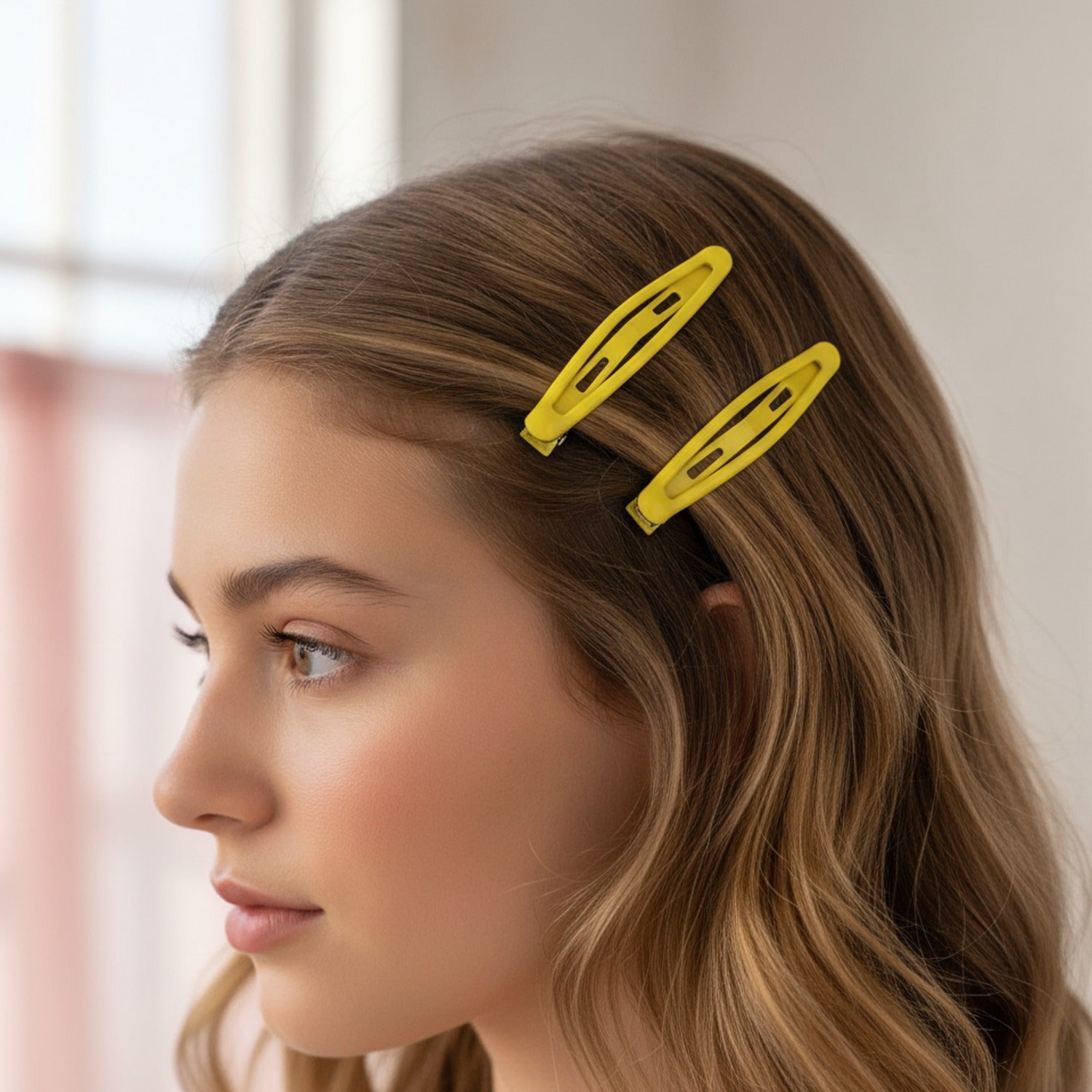 Minimalist BB Hair Clip Set Yellow