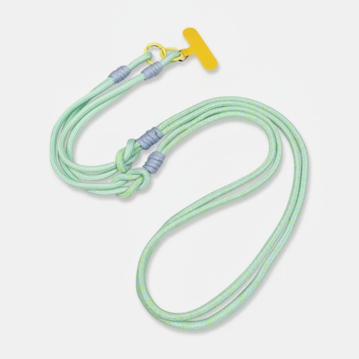 Rope Phone Strap With Beaded Detailing - Cyan Purple Adjustable Crossbody/Necklace/Bracelet – tech (view 1)