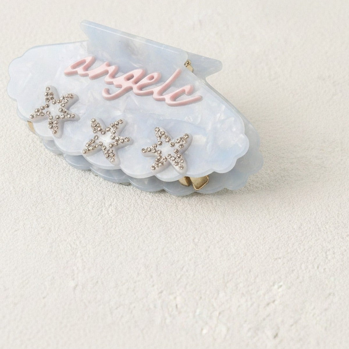 Celestial Star Rhinestone Cloud Hair Claw - Blue (11mm x 5.5cm, 53g) – hair accessories (view 1)