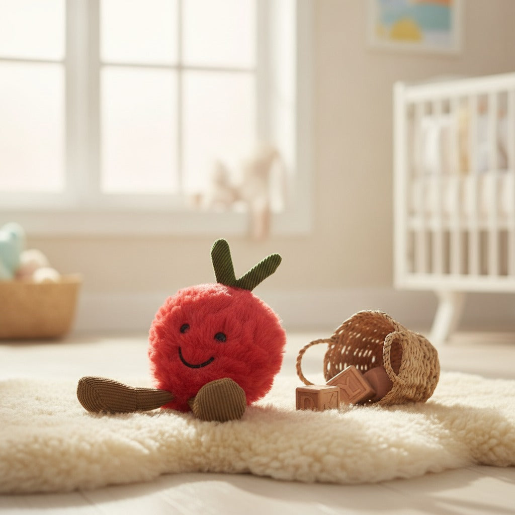 Smiling Cactus Fruit Keychain - Red