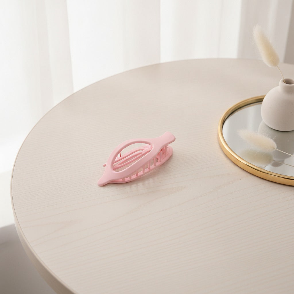 Matte Pointed Duck Claw Clip - Matte Pink