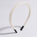 Layered Pearl Beaded Headband - Cream Pearl