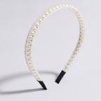 Layered Pearl Beaded Headband - Cream Pearl