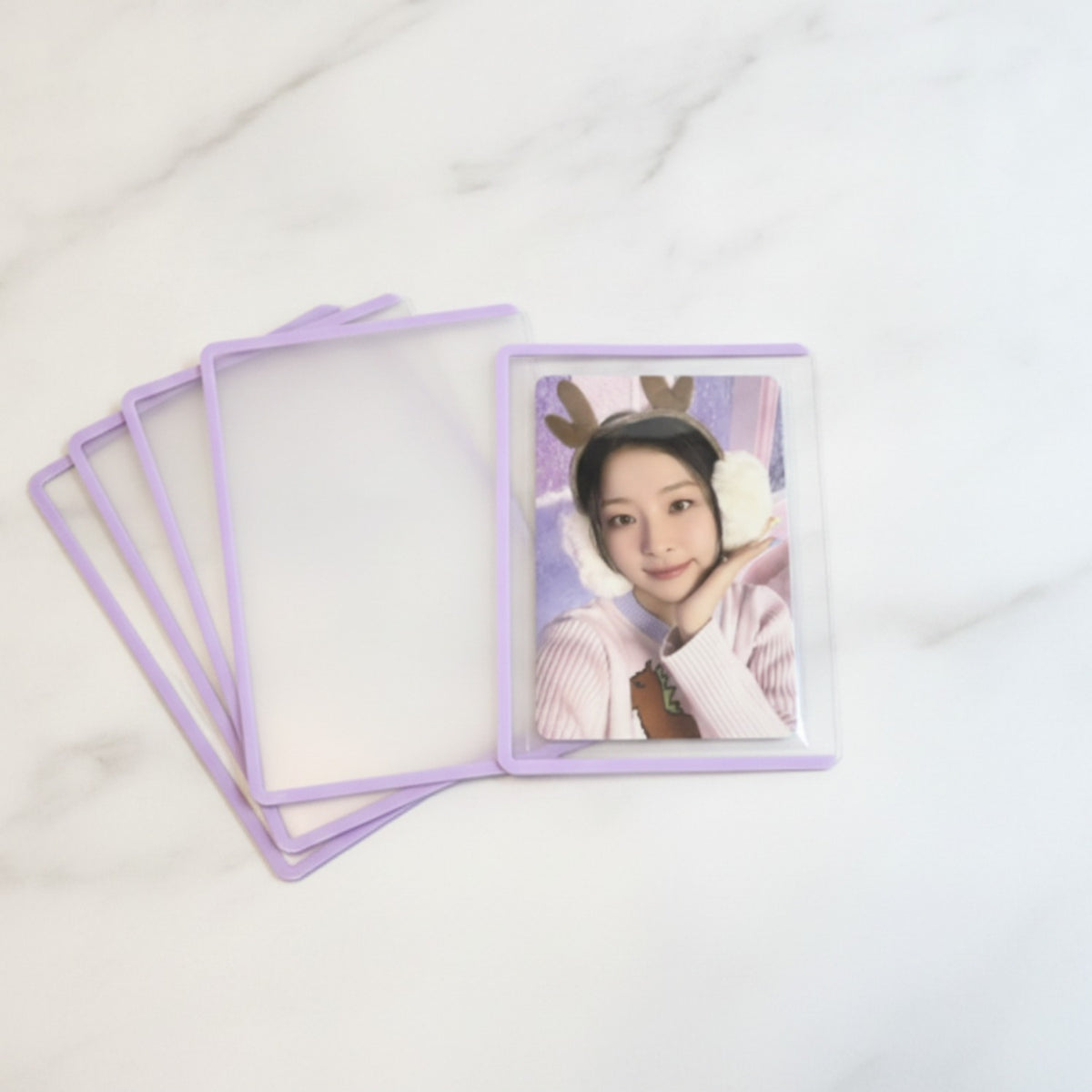 Photo Card Protector Set - Purple