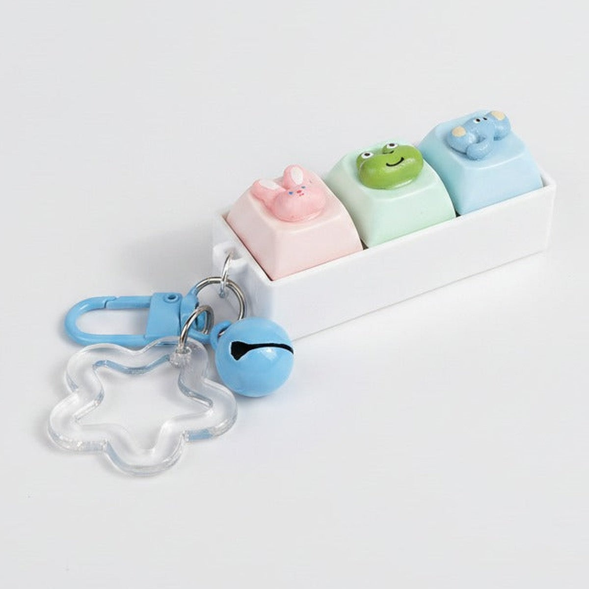 Cute Critter Keychain Set - Three Charm Mix