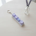 Light-Up Heart Keychain - Purple