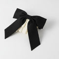 Black Ruffle Claw Hair Clip Cream – hair accessories (view 1)