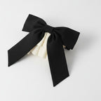 Black Ruffle Claw Hair Clip Cream – hair accessories (view 1)