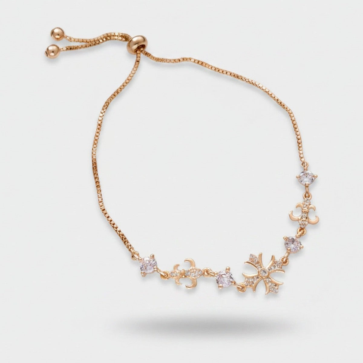 Rose Celestial Star Charm Bracelet - Bracelet - Gold – jewelry (view 1)