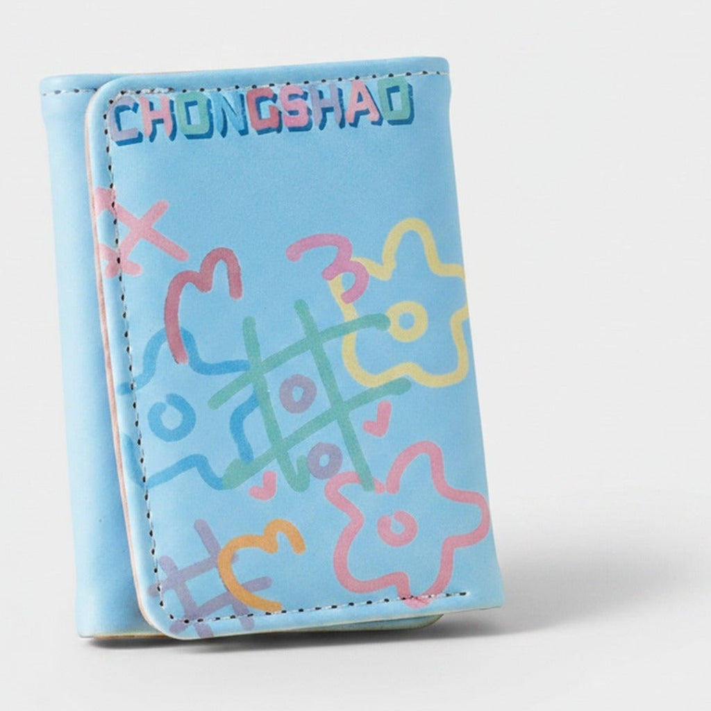 Blue Tic-Tac-Toe Star Card Holder Wallet – bags & wallets (view 1)